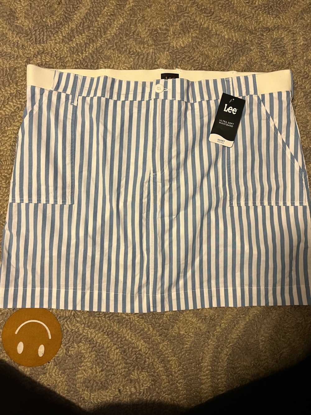 Blue and white Lee skort